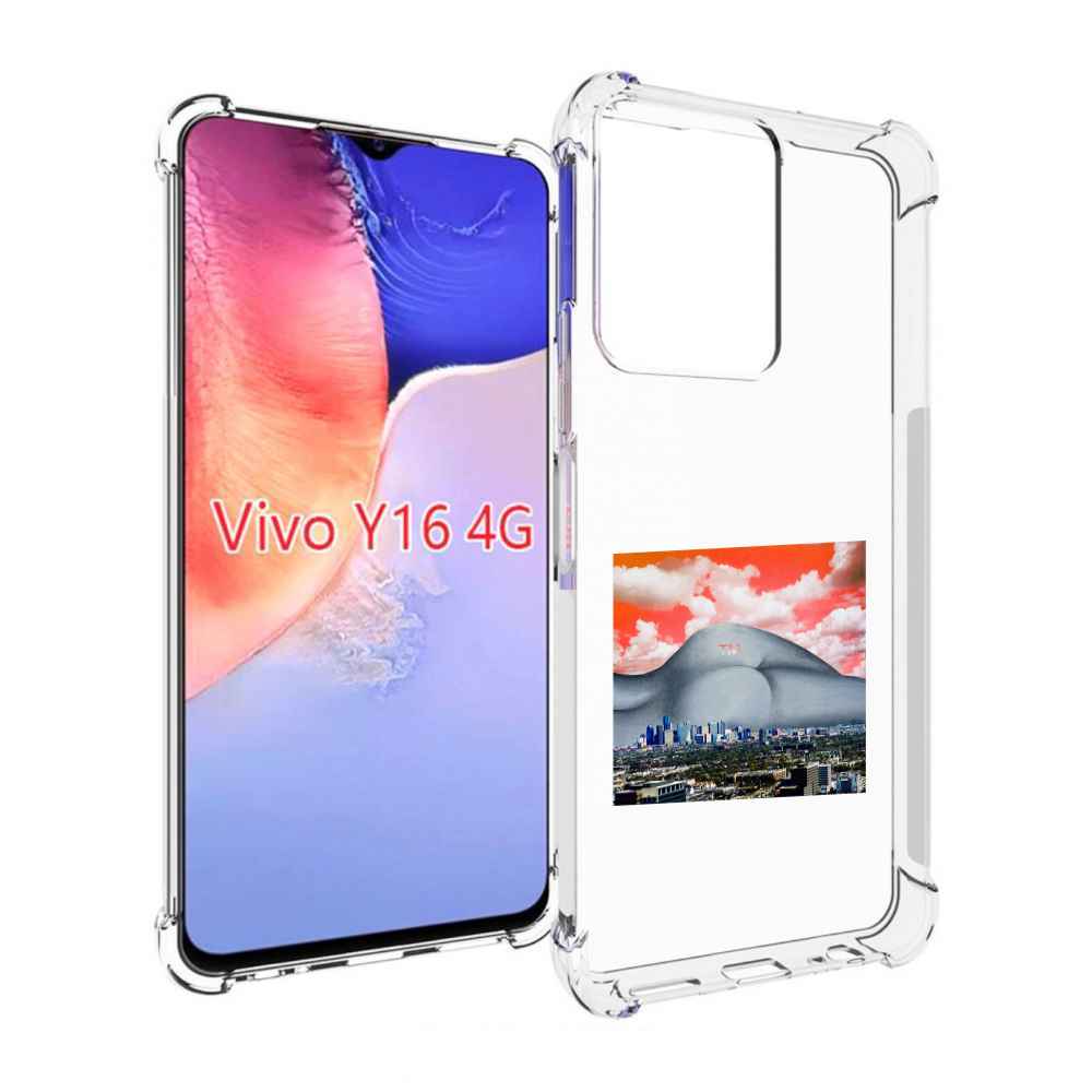 

Чехол MyPads город с девушкой на фоне для Vivo Y16 4G/ Vivo Y02S, Прозрачный, Tocco