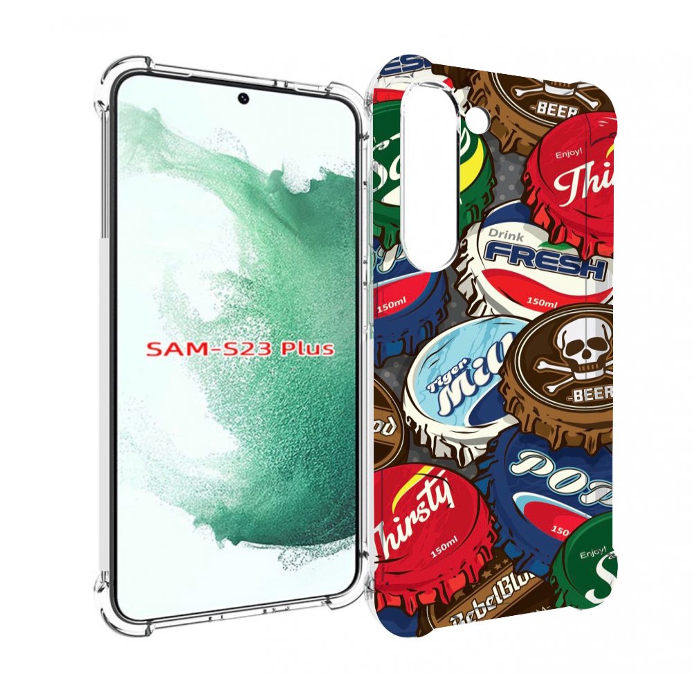 

Чехол MyPads крышки от баночек для Samsung Galaxy S23 Plus +, Прозрачный, Tocco