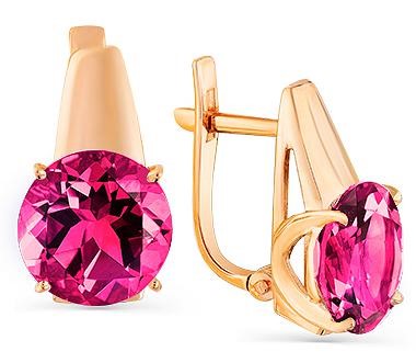 

Серьги женские из золота Magic Stones 02-2-427-1600-010, корунд, 02-2-427-1600-010
