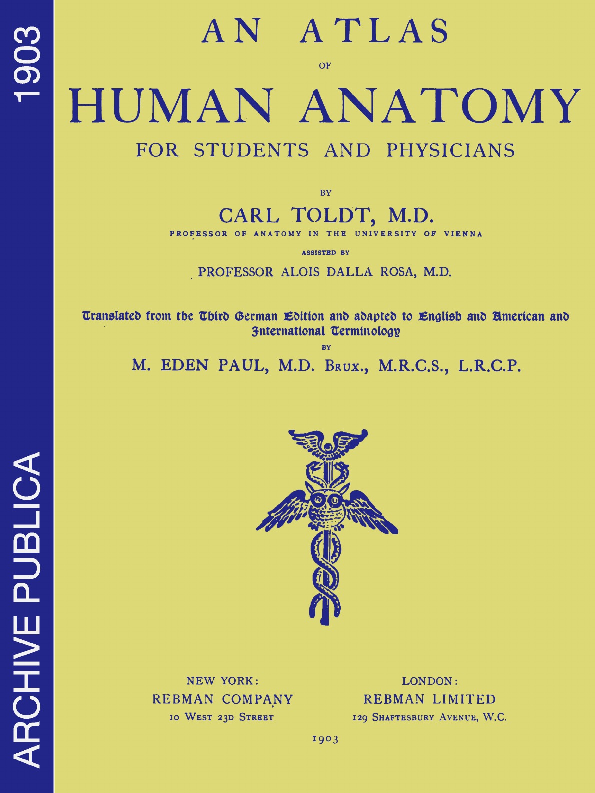 

An atlas of human anatomy for students and physicians