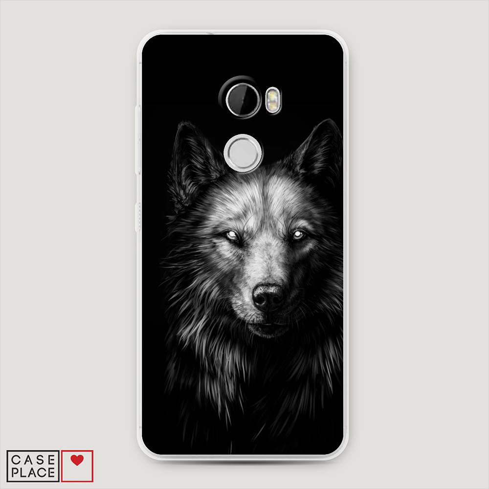 

Чехол Awog на HTC One X10 / Эйчтиси One X10 "Волк черно белый", 101850-1