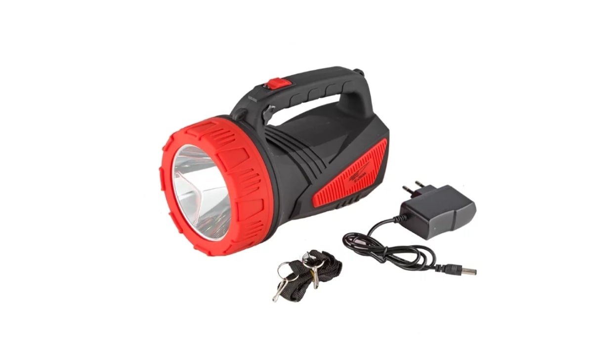 

Фонарь Яркий луч S-250A аккумуляторный 5W, 2 режима, Красный;черный, S-250A