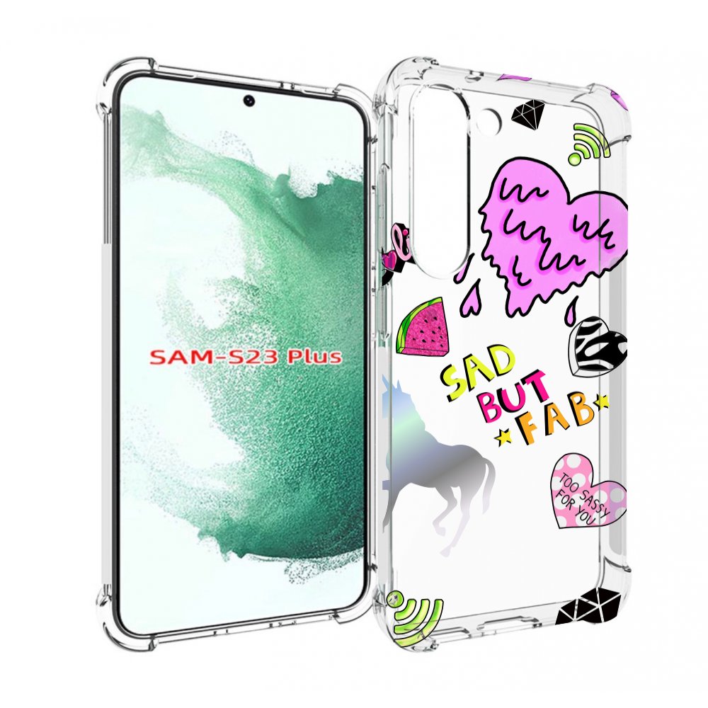 

Чехол MyPads красивые-смайлики для Samsung Galaxy S23 Plus +, Прозрачный, Tocco