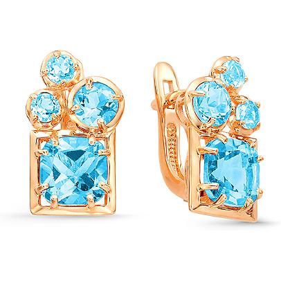 

Серьги женские из золота Magic Stones 02-1-513-1300-010, топаз, 02-1-513-1300-010