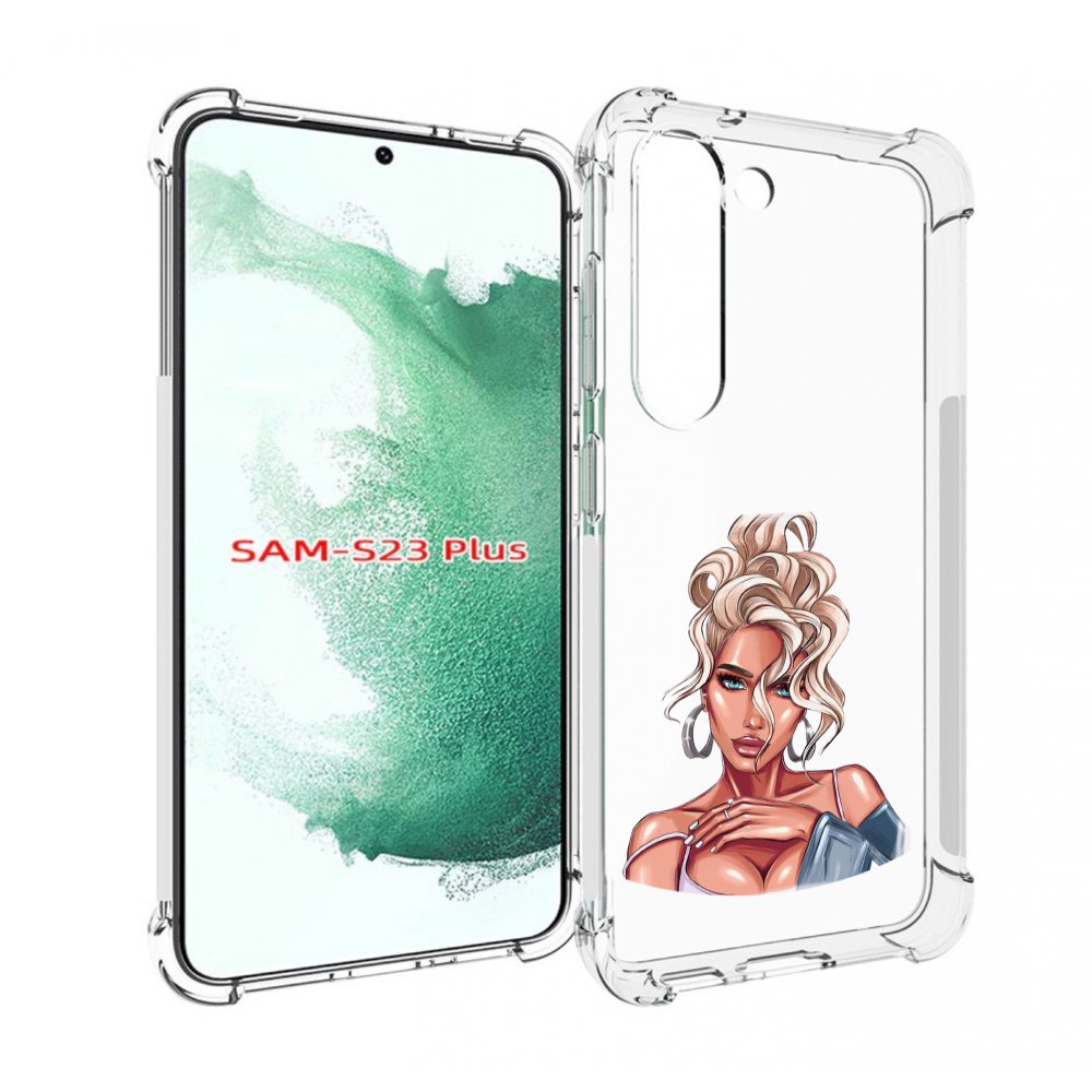 

Чехол MyPads красивая-блондинка женский для Samsung Galaxy S23 Plus +, Прозрачный, Tocco