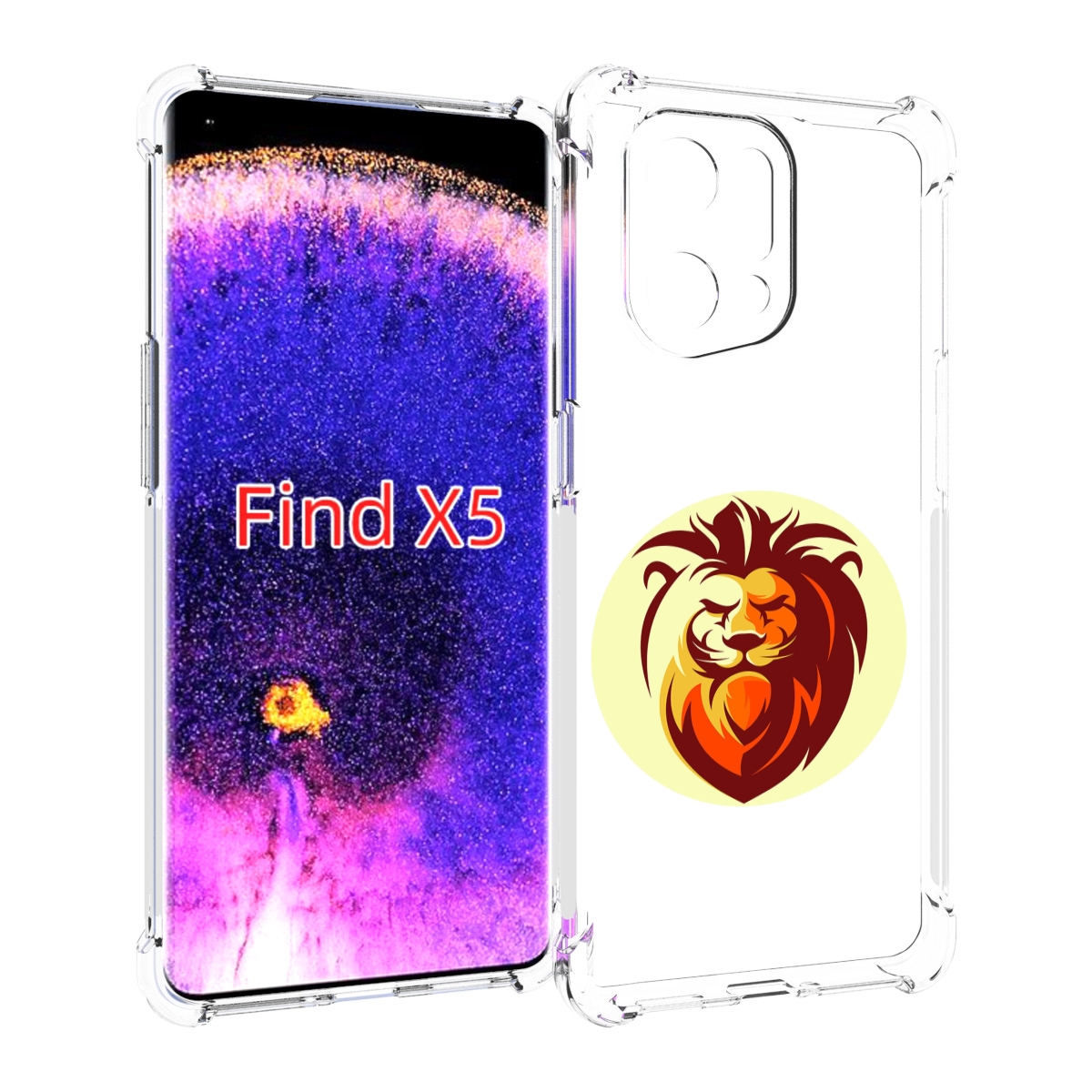 

Чехол MyPads Картинка-Лев для Oppo Find X5, Прозрачный, Tocco