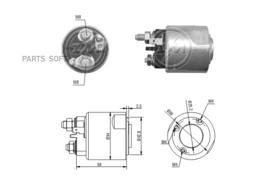 

ERA Реле стартера ERA ZM2495