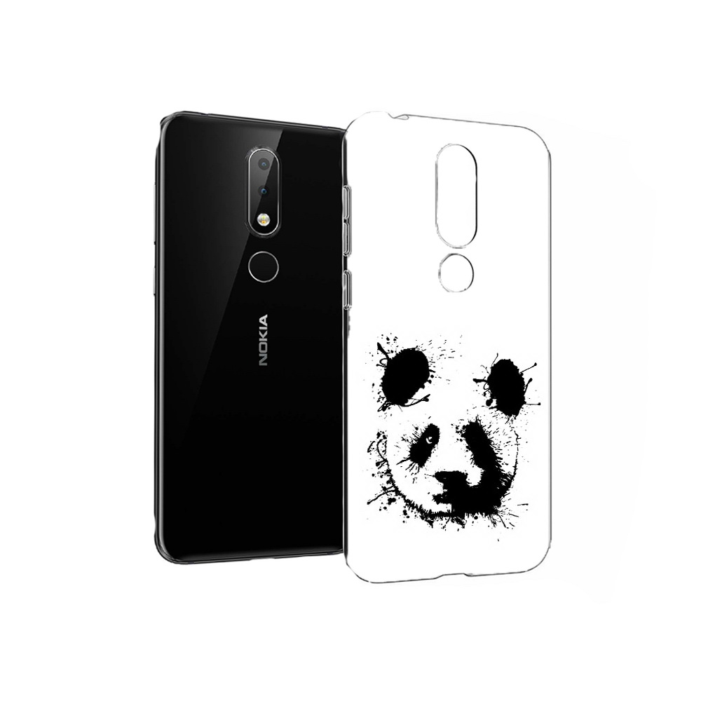 

Чехол MyPads Tocco для Nokia X6 клякса-панда (PT115295.99.389), Прозрачный, Tocco