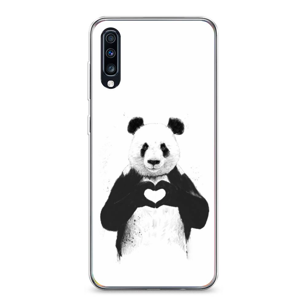 

Чехол Awog на Samsung Galaxy A70 "Панда love", Разноцветный, 28150-10