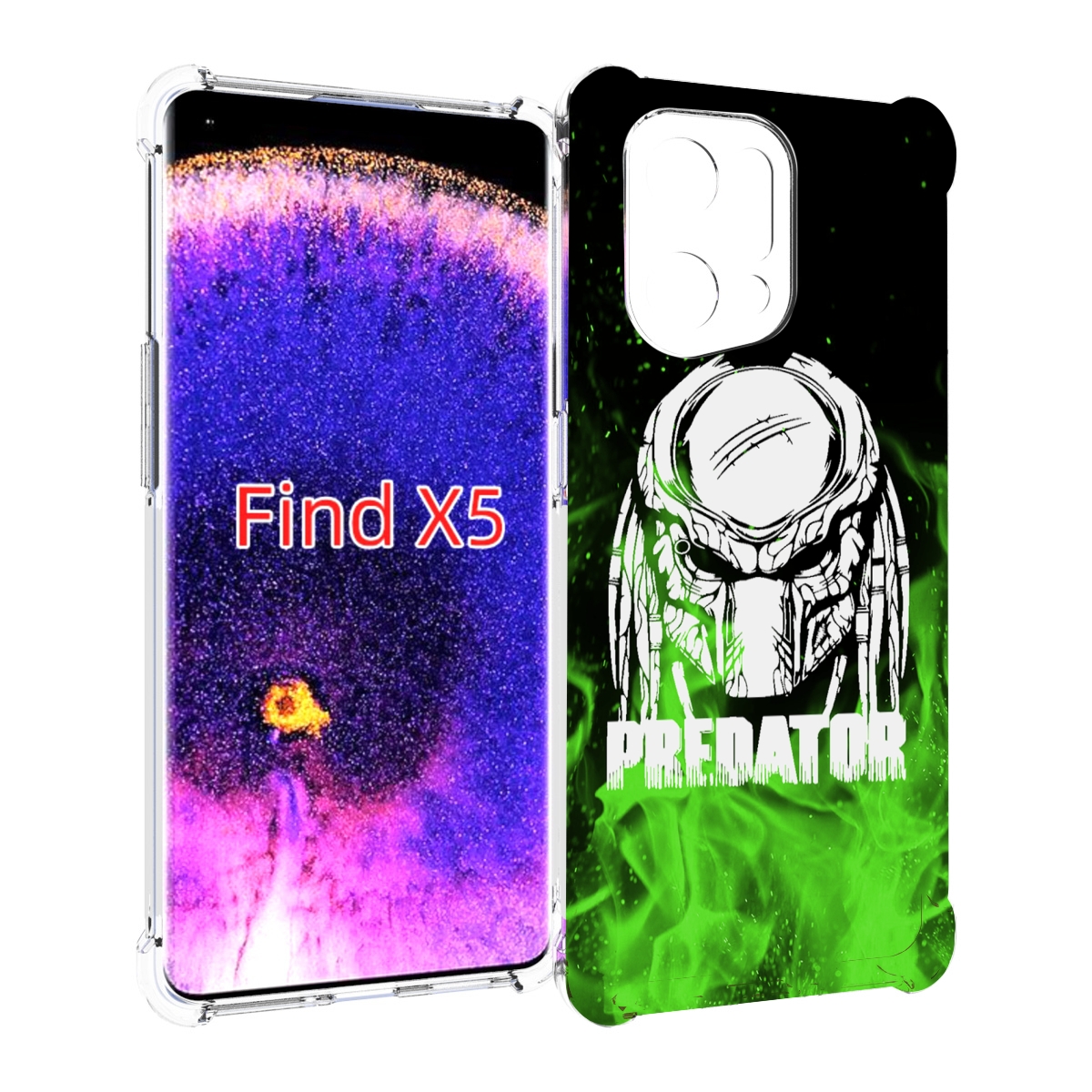 

Чехол MyPads Знак-хищника для Oppo Find X5, Прозрачный, Tocco
