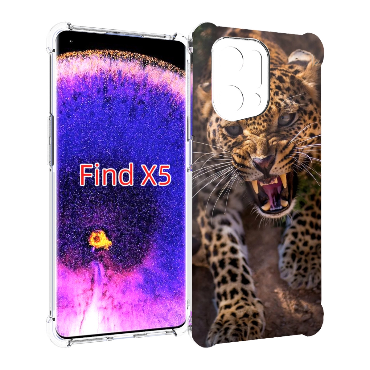 

Чехол MyPads Злой-гепард для Oppo Find X5, Прозрачный, Tocco