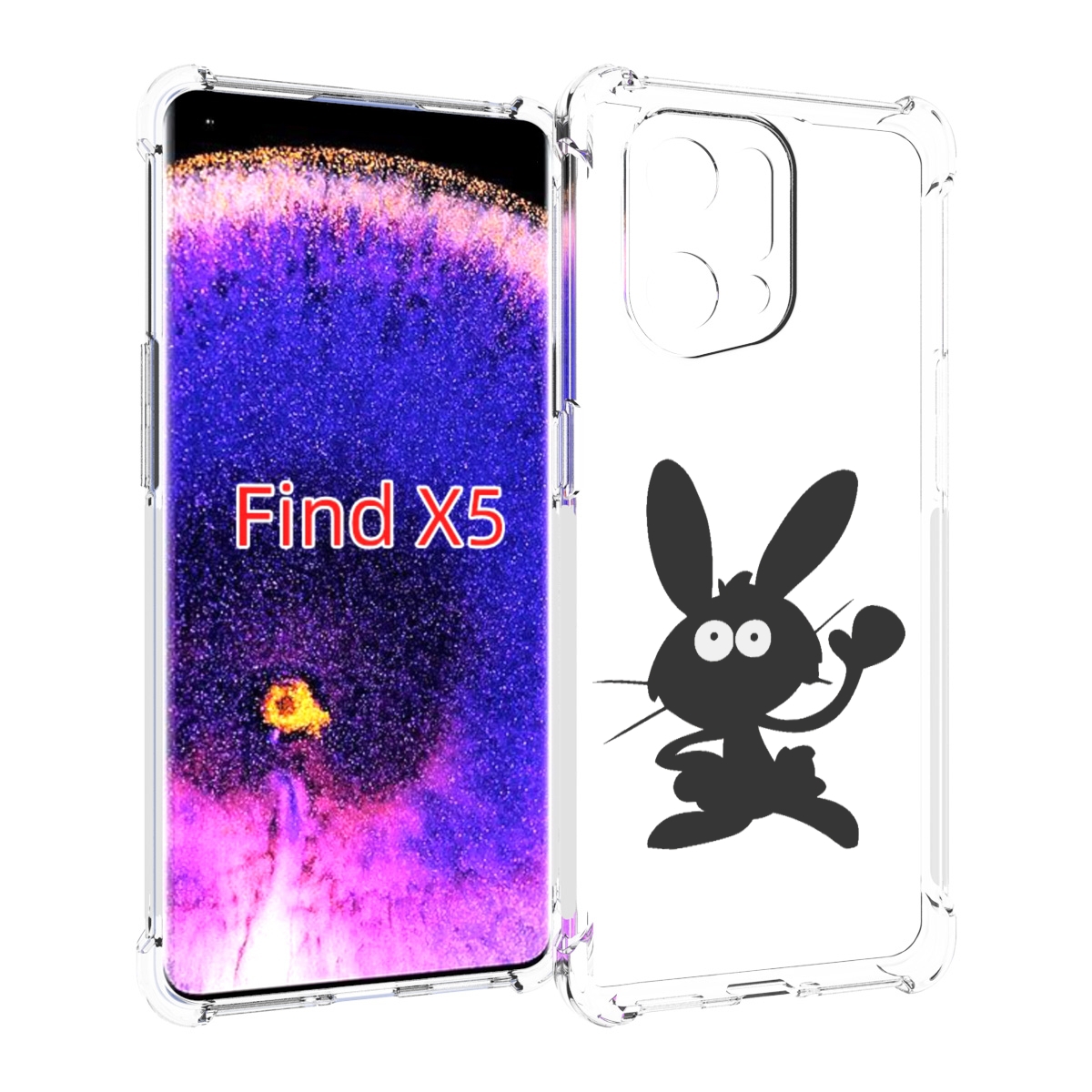 

Чехол MyPads Заяц для Oppo Find X5, Прозрачный, Tocco