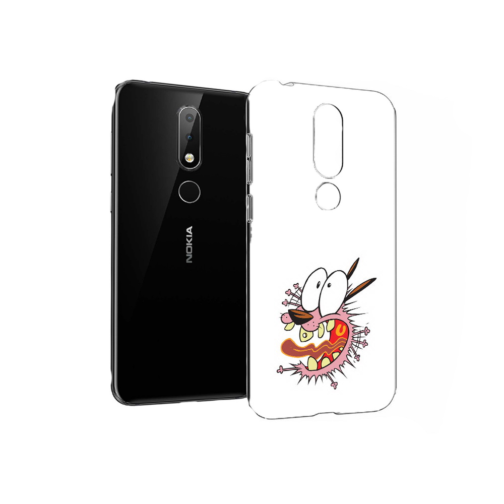

Чехол MyPads Tocco для Nokia X6 испуганный бобик (PT115295.99.381), Прозрачный, Tocco