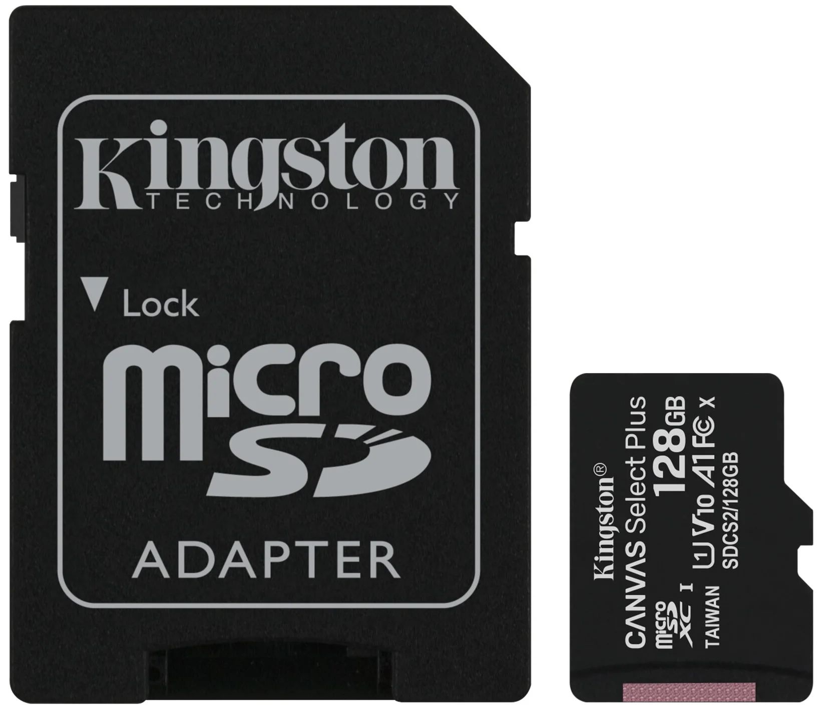 Карта памяти Kingston Micro SD 128Гб Canvas Select Plus A1 (31719)