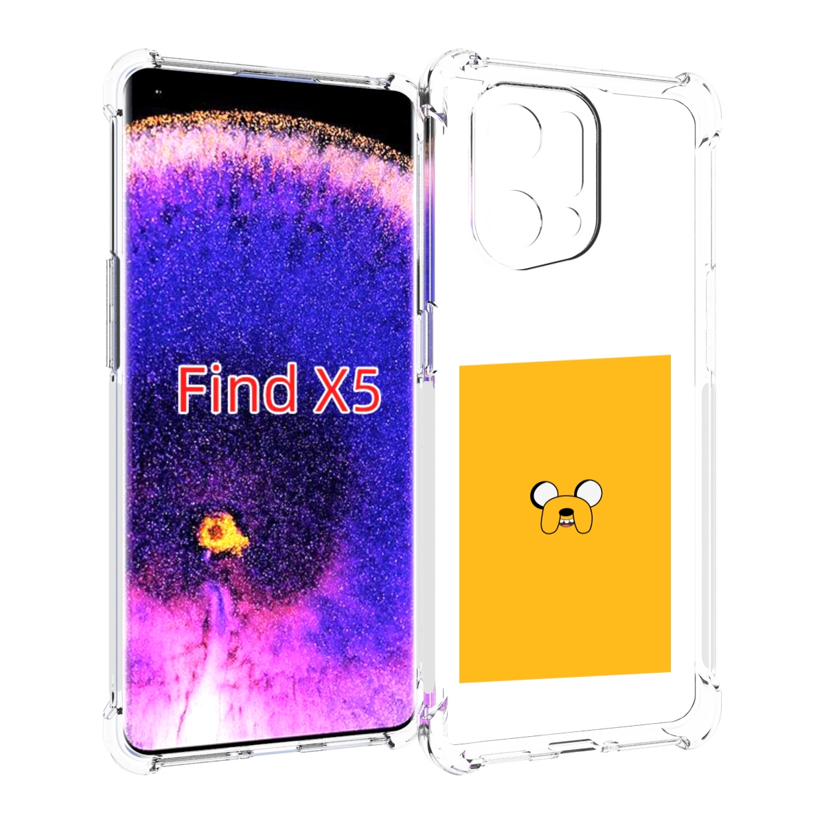 

Чехол MyPads Джейк-время-приключений для Oppo Find X5, Прозрачный, Tocco