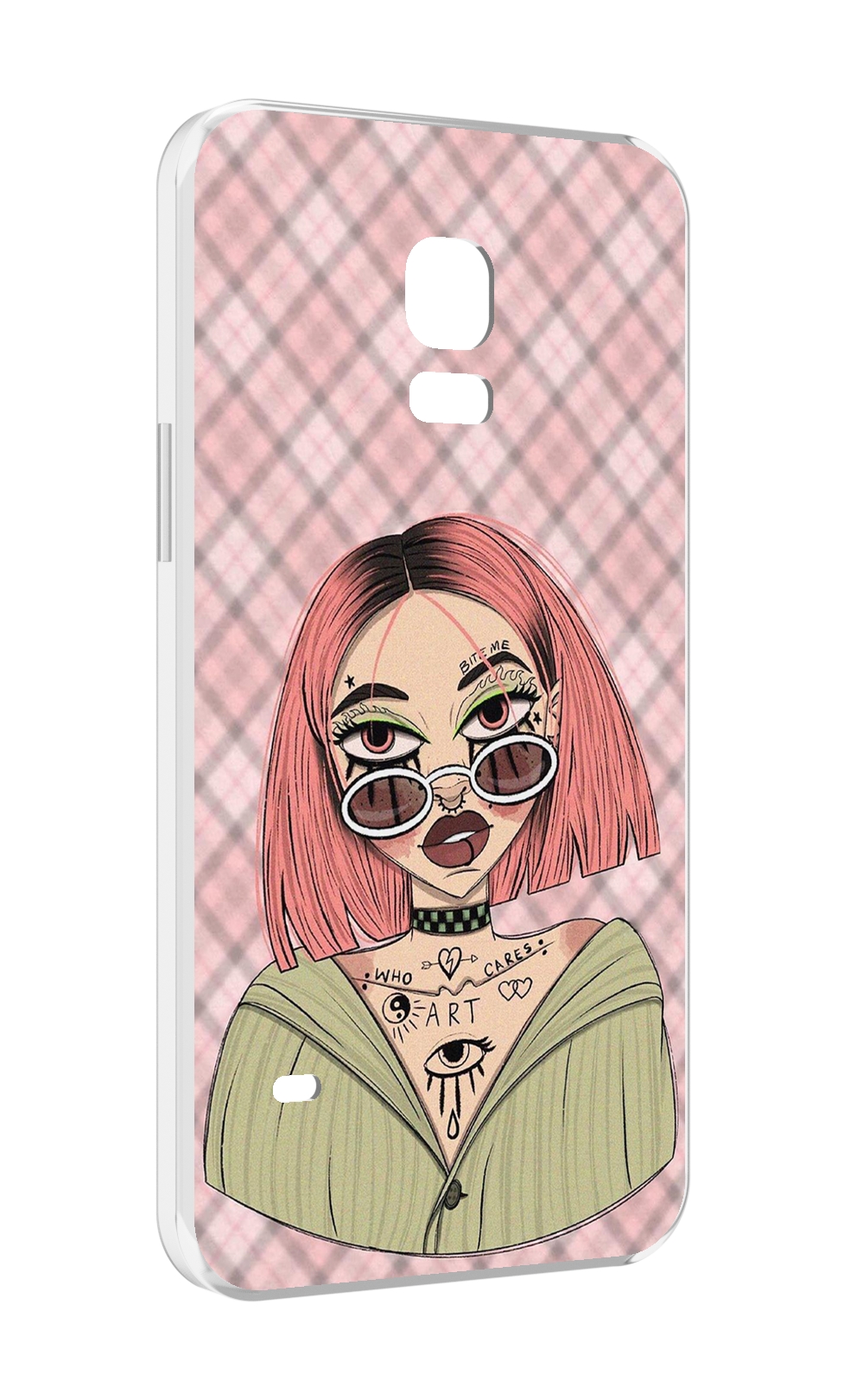

Чехол MyPads бунтарка-девочка для Samsung Galaxy S5 mini, Прозрачный, Tocco