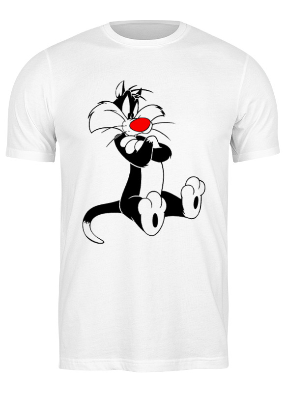 

Футболка мужская Printio Кот сильвестр белая 3XL, Белый, Кот сильвестр