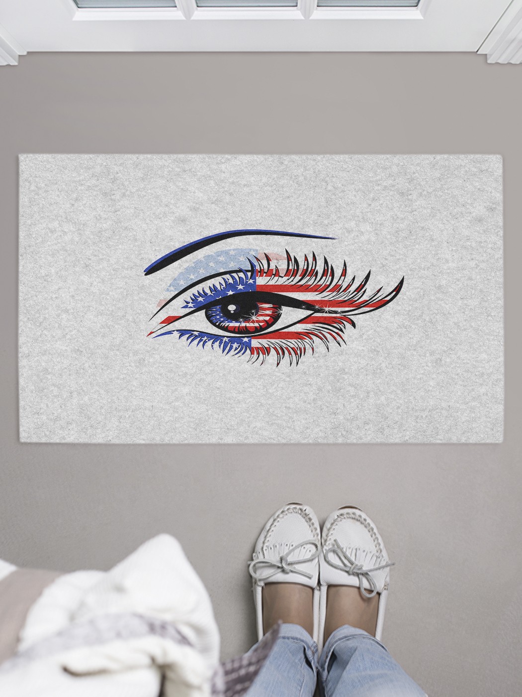 

door_48934 Придверный коврик в прихожую для обуви, на резиновой основе, 75x45 см