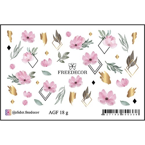 

Фольгированный слайдер-дизайн Freedecor Аэрография №18g