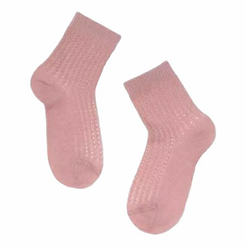 Носки для девочки Conte-kids Miss хлопок пепельно-розовые р 18