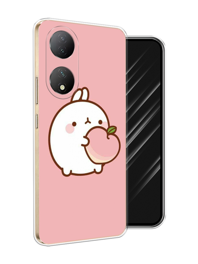 

Чехол Awog на Vivo Y100 "Кролик с персиком", Розовый;бежевый, 268250-1