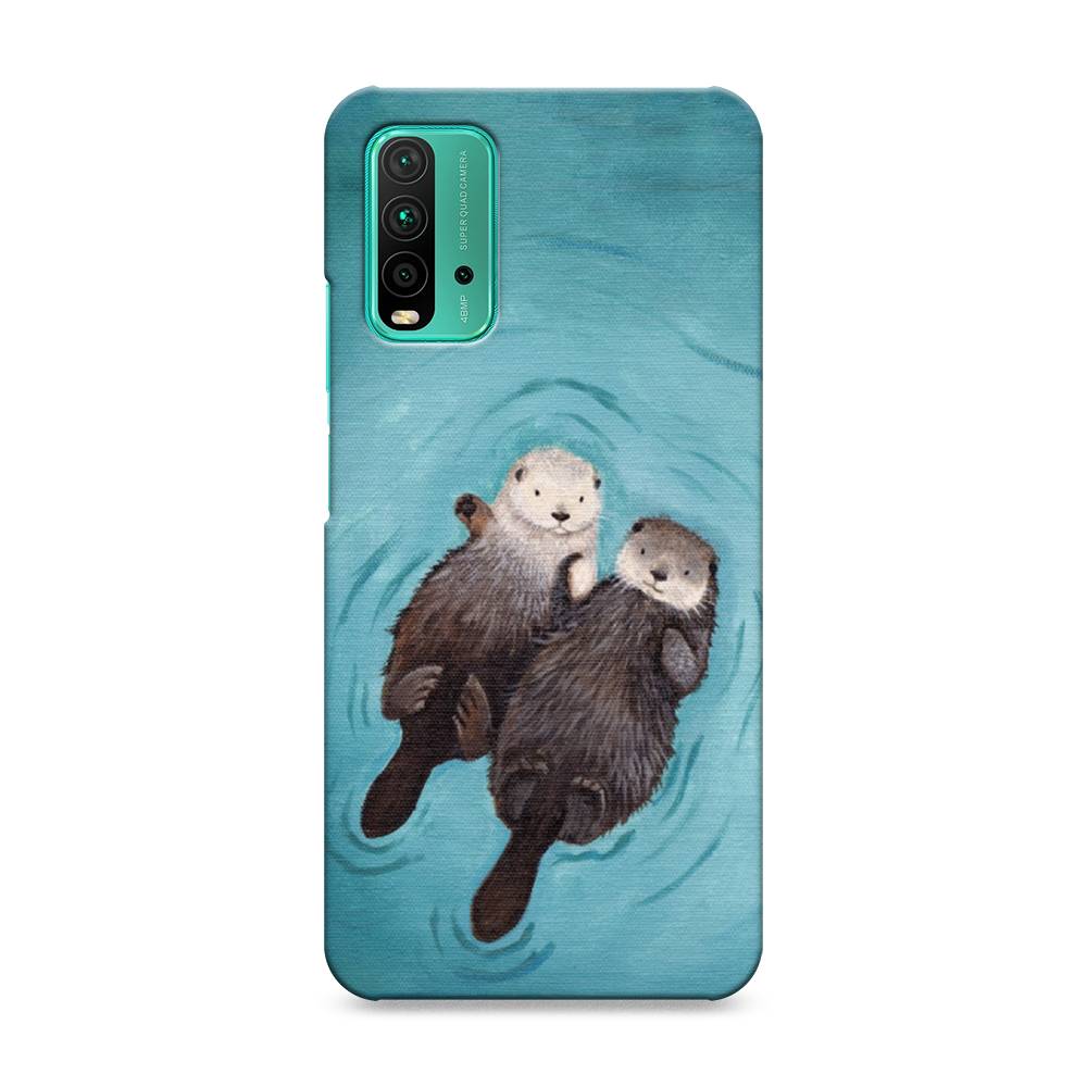 

Пластиковый чехол "Парочка бобров" на Xiaomi Redmi 9T, 39820-7