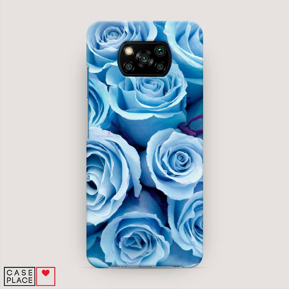 

Пластиковый чехол "Лазурные розы" на Xiaomi Poco X3 NFC, 39220-6