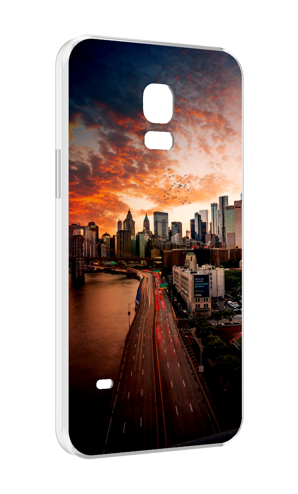

Чехол MyPads американский город фото для Samsung Galaxy S5 mini, Прозрачный, Tocco