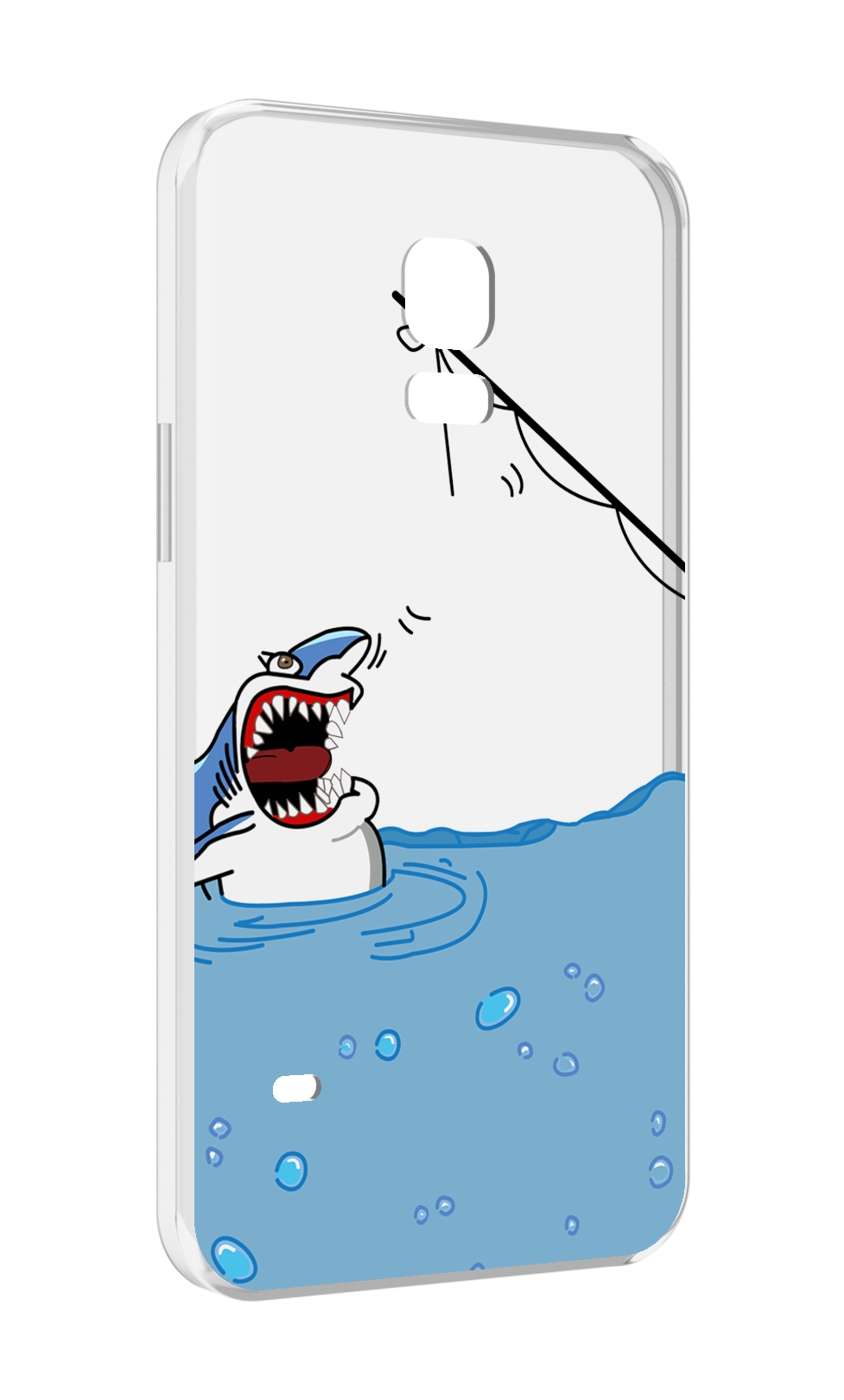 

Чехол MyPads акула-рисунок для Samsung Galaxy S5 mini, Прозрачный, Tocco