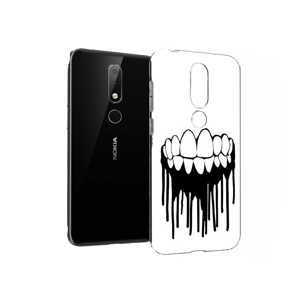 

Чехол MyPads Tocco для Nokia X6 зубы (PT115295.99.372), Прозрачный, Tocco