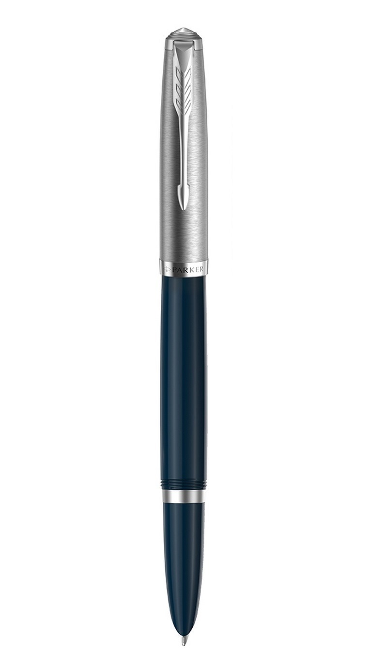 

Перьевая ручка Parker 51 Midnight Blue CT черная 08мм подарочная упаковка