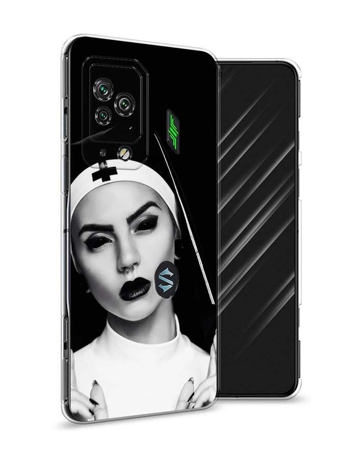 

Чехол Awog на Xiaomi Black Shark 5 Pro "Черная монашка", Разноцветный, 314150-9