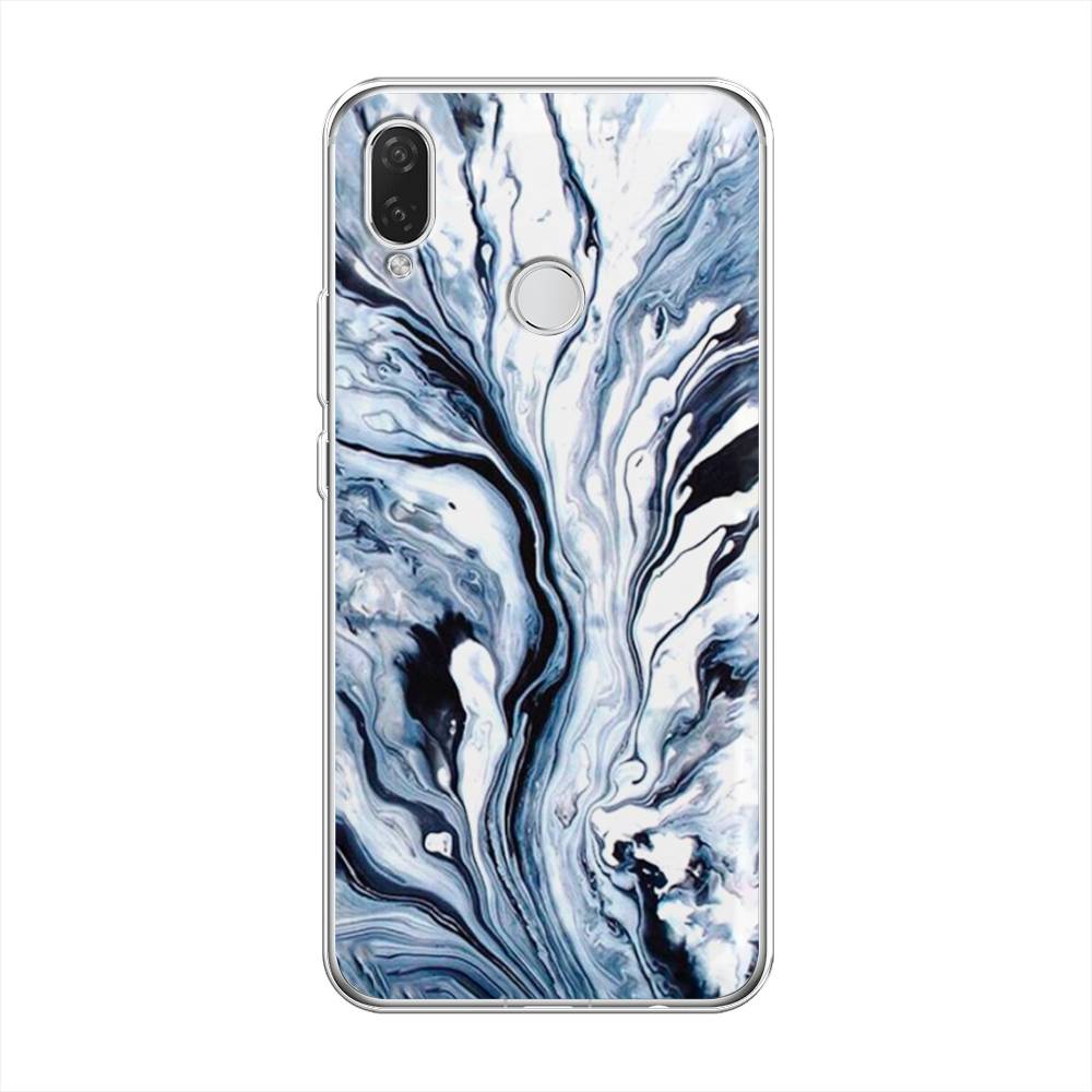 

Чехол Awog на Huawei Nova 3i "Голубой минерал мрамор", 68350-3