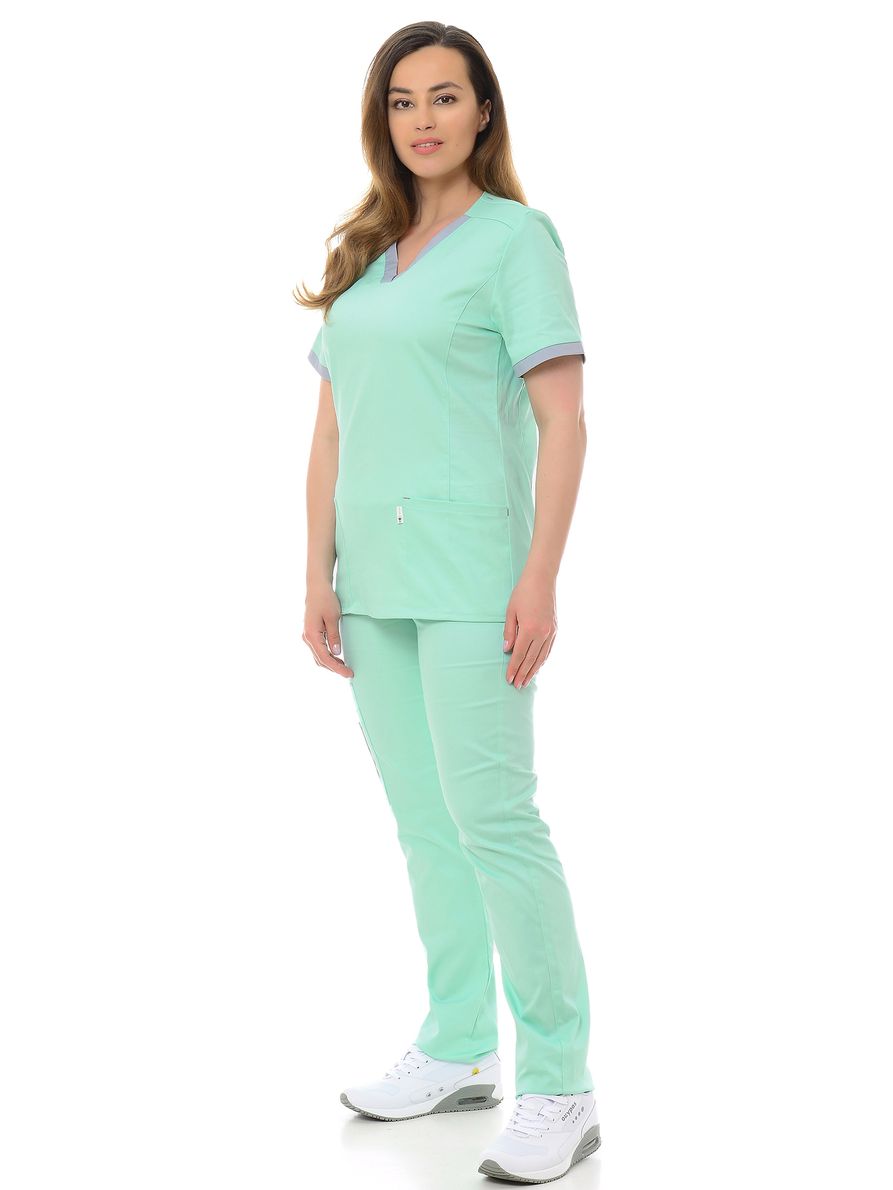 фото Костюм медицинский женский medicalwear мажорка 116 зеленый 54 ru