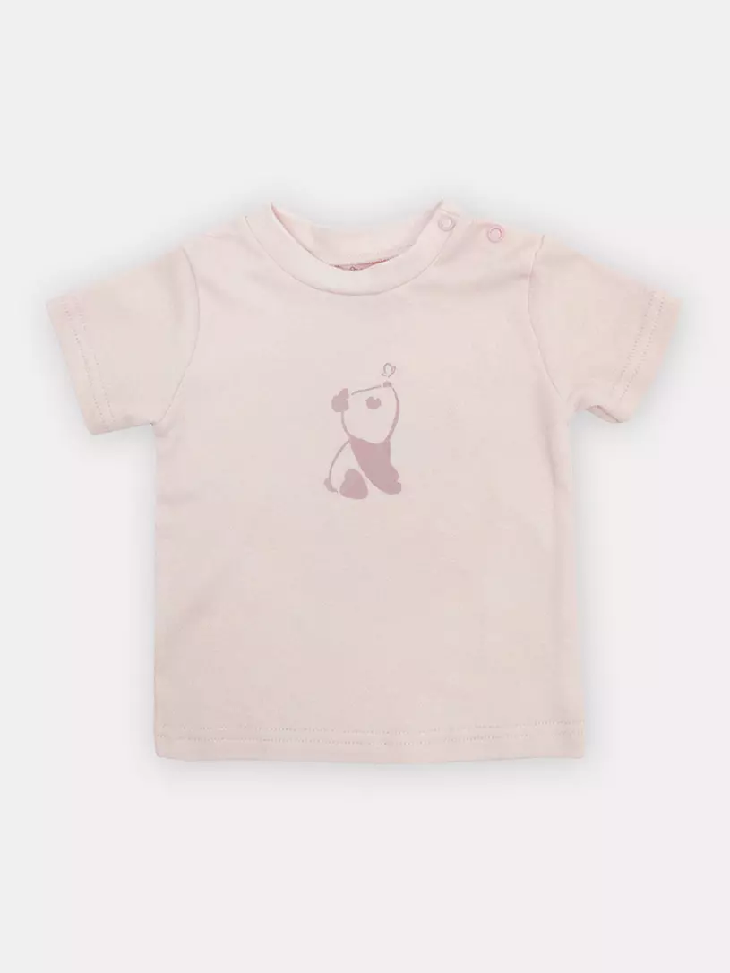 

Футболка Rant HUGS AND KISSES Panda Pink р.74, Розовый, 4674_print