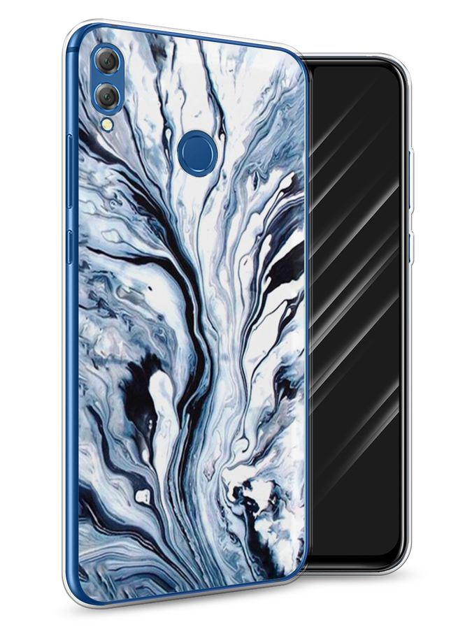 

Чехол Awog на Honor 8X "Голубой минерал мрамор", 66750-3