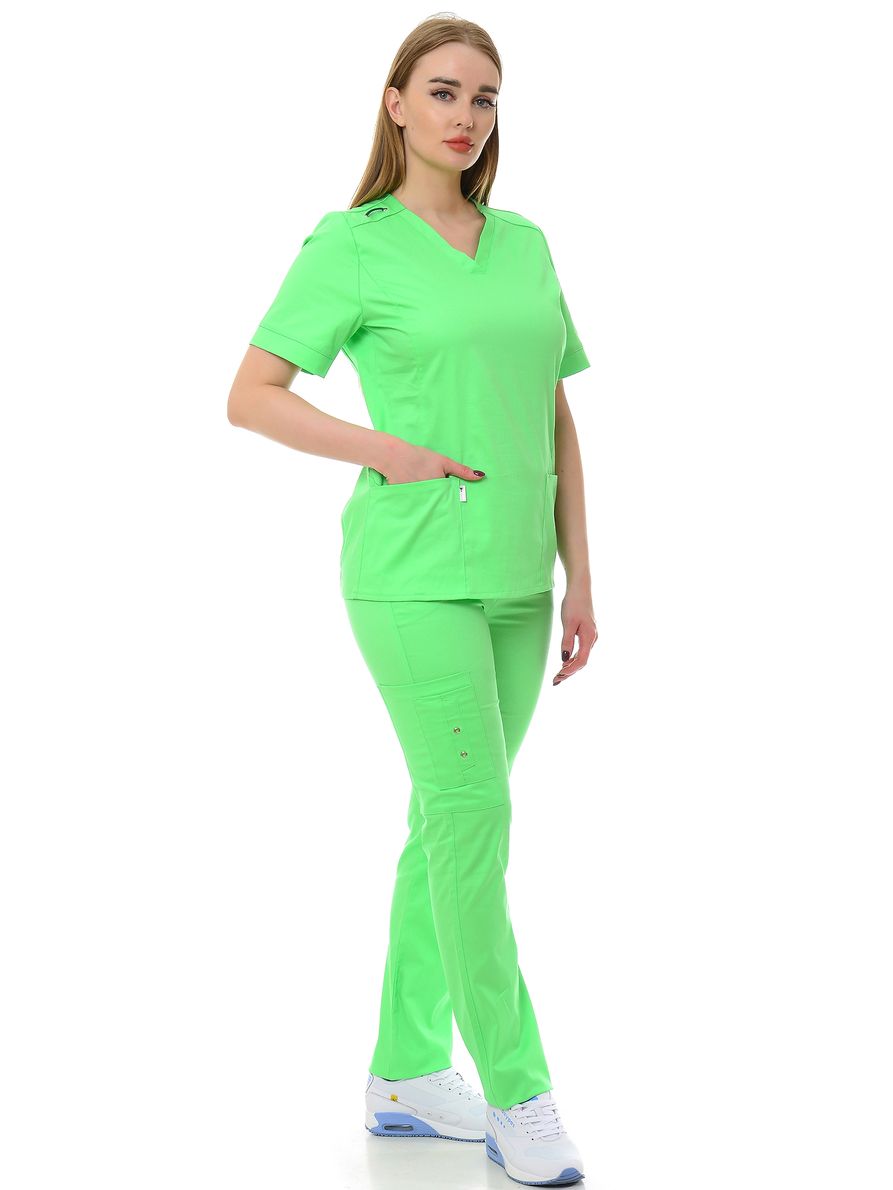 фото Костюм медицинский женский medicalwear мажорка 116 зеленый 54 ru