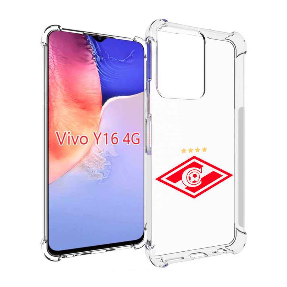 

Чехол MyPads фк спартак 1 для Vivo Y16 4G/ Vivo Y02S, Прозрачный, Tocco