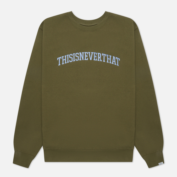 

Свитшот мужской thisisneverthat TN213TSWCW01 зеленый L, TN213TSWCW01