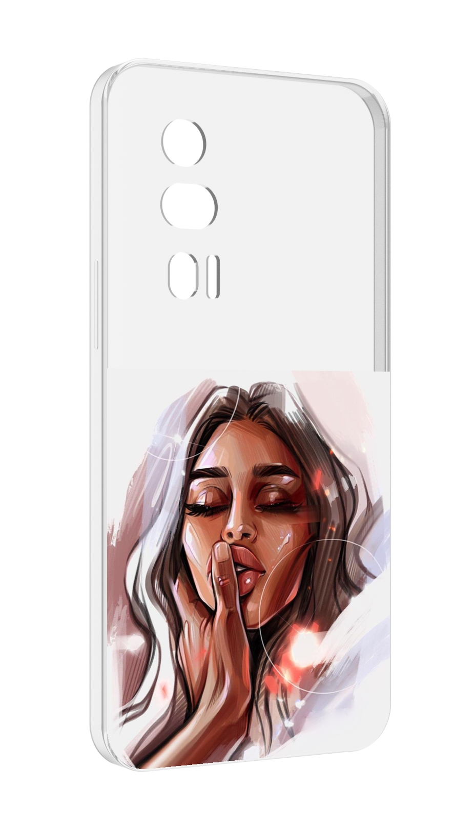 

Чехол MyPads Большие-губы женский для Xiaomi Redmi K60 противоударный, Tocco