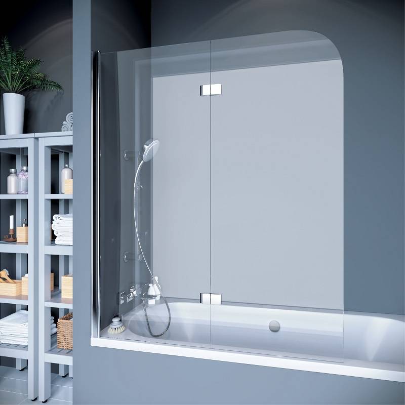 

Шторка для ванны Koller Pool двухэлементная Waterfall Line QP 97 Left 1150x1400 не прозрач