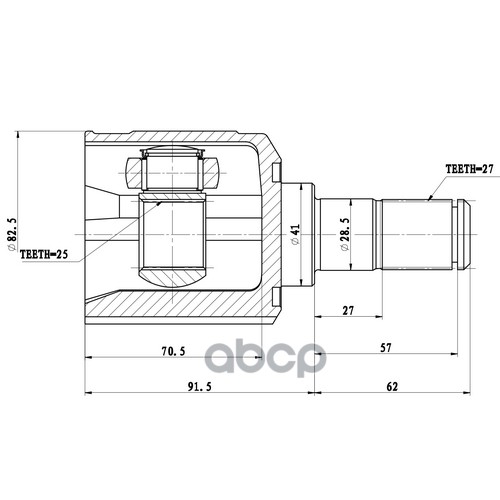 

Шрус Внутренний Zikmar арт. Z87809R