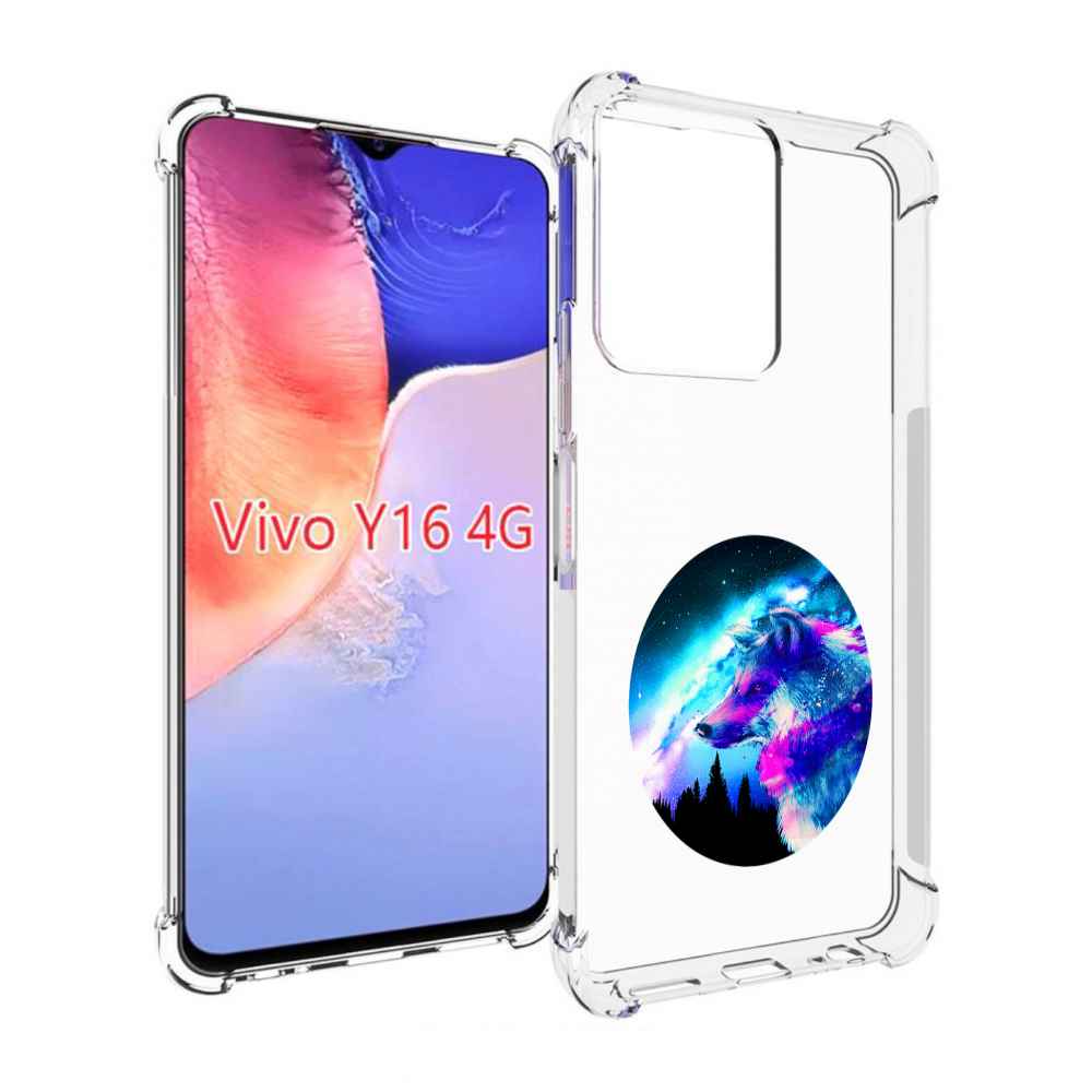 

Чехол MyPads голубой волк для Vivo Y16 4G/ Vivo Y02S, Прозрачный, Tocco