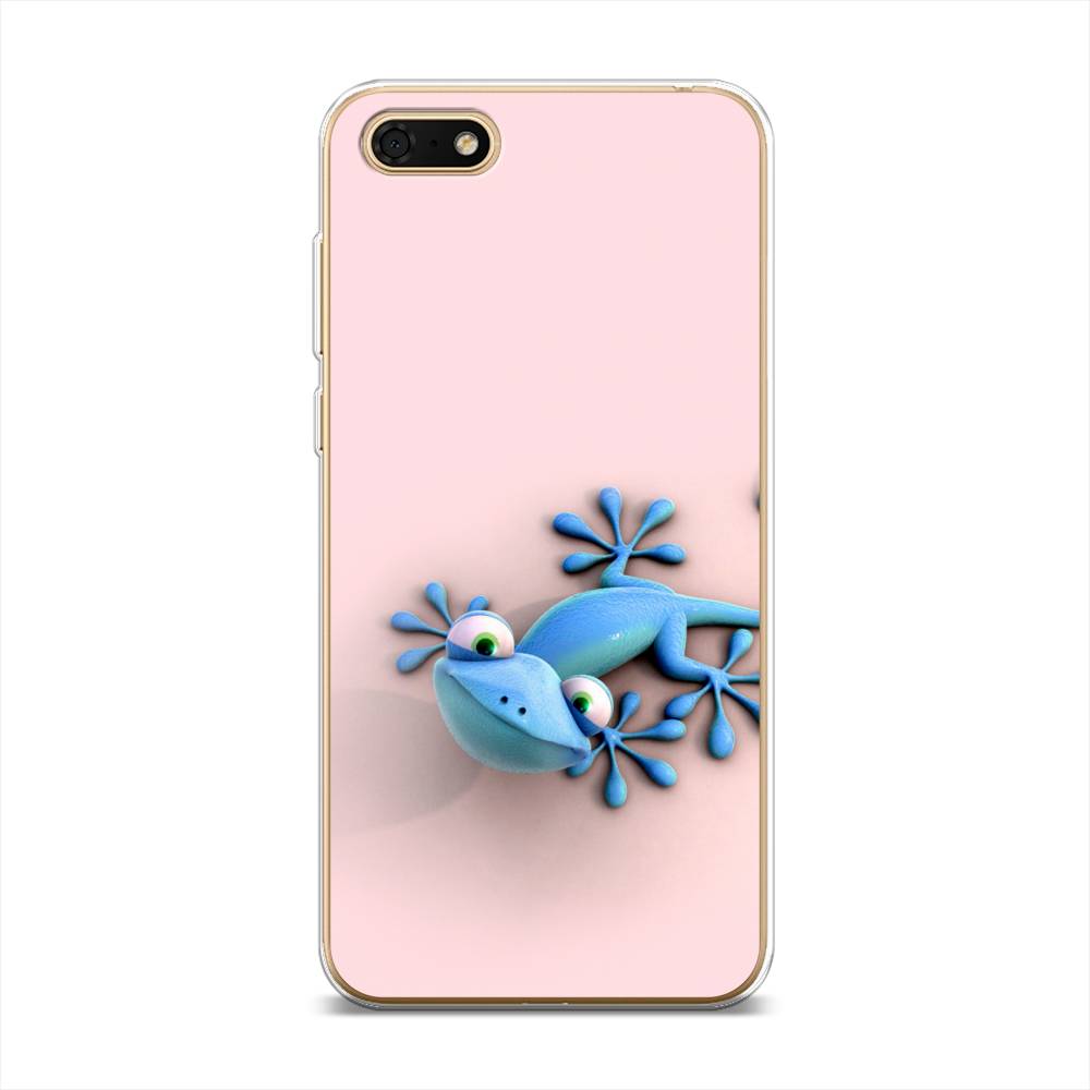 

Чехол Awog на Huawei Y5 2018 "Голубая ящерка", Розовый;голубой;белый, 65950-2