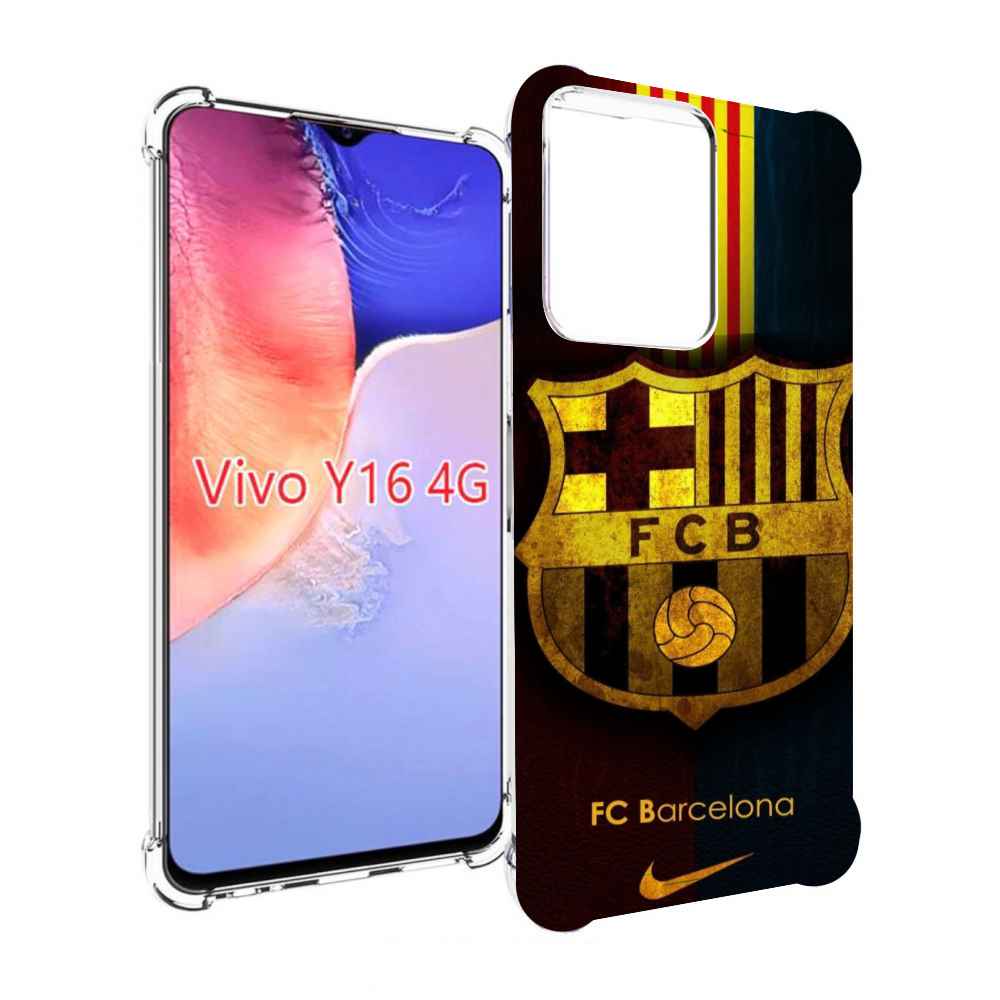 

Чехол MyPads фк барселона мужской для Vivo Y16 4G/ Vivo Y02S, Прозрачный, Tocco