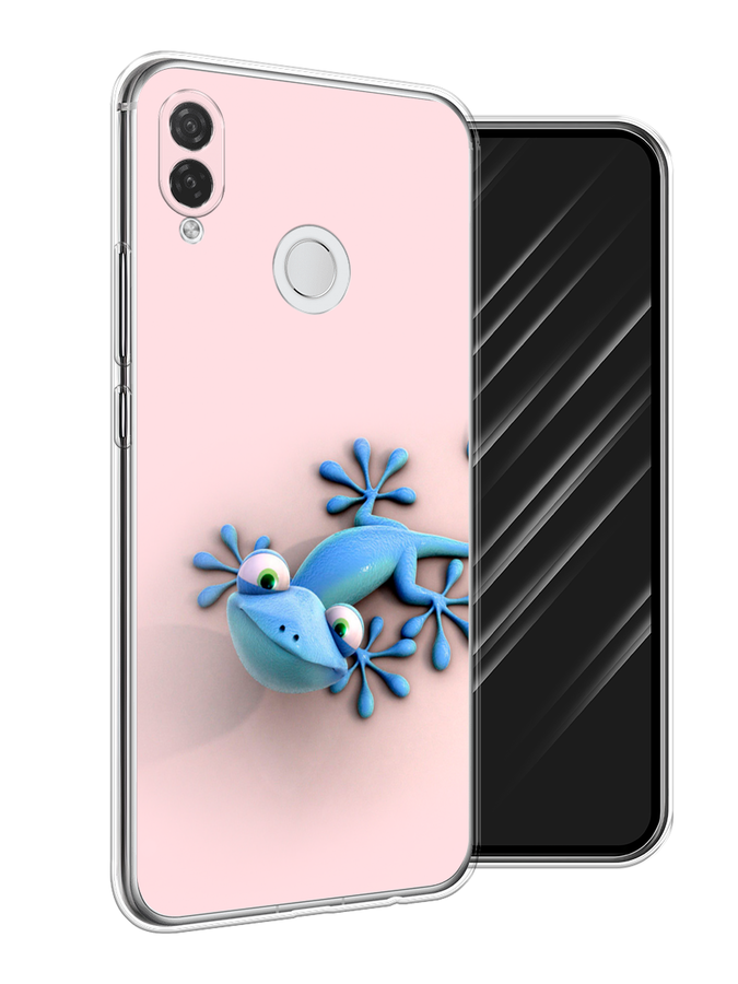 

Чехол Awog на Huawei P Smart Plus "Голубая ящерка", Розовый;голубой;белый, 68250-2