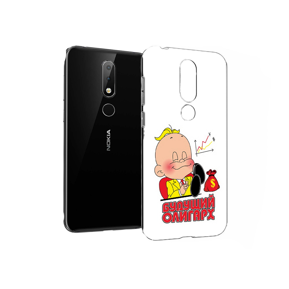 

Чехол MyPads Tocco для Nokia X6 Будущий олигарх (PT115295.99.37), Прозрачный, Tocco