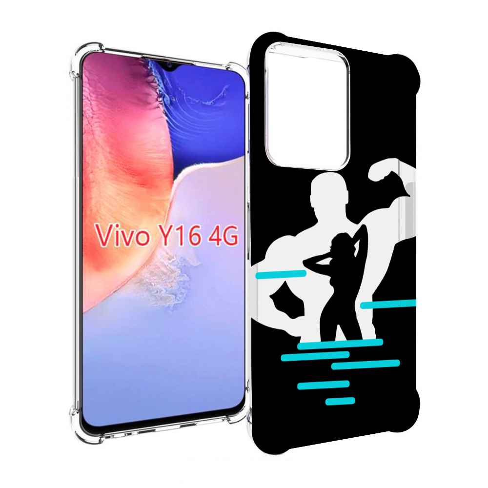 

Чехол MyPads фитнес-тренировка для Vivo Y16 4G/ Vivo Y02S, Прозрачный, Tocco