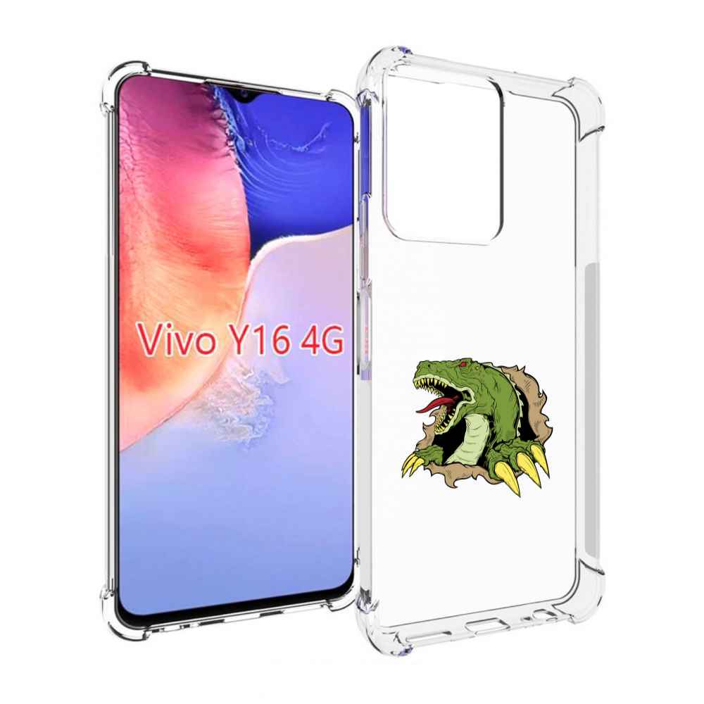 

Чехол MyPads годзила для Vivo Y16 4G/ Vivo Y02S, Прозрачный, Tocco