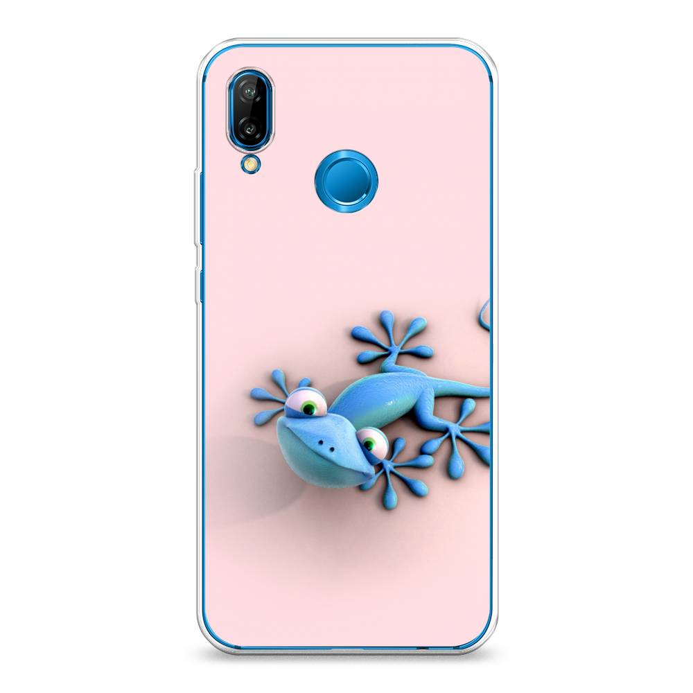 

Чехол Awog на Huawei Nova 3E "Голубая ящерка", Розовый;голубой;белый, 65650-2